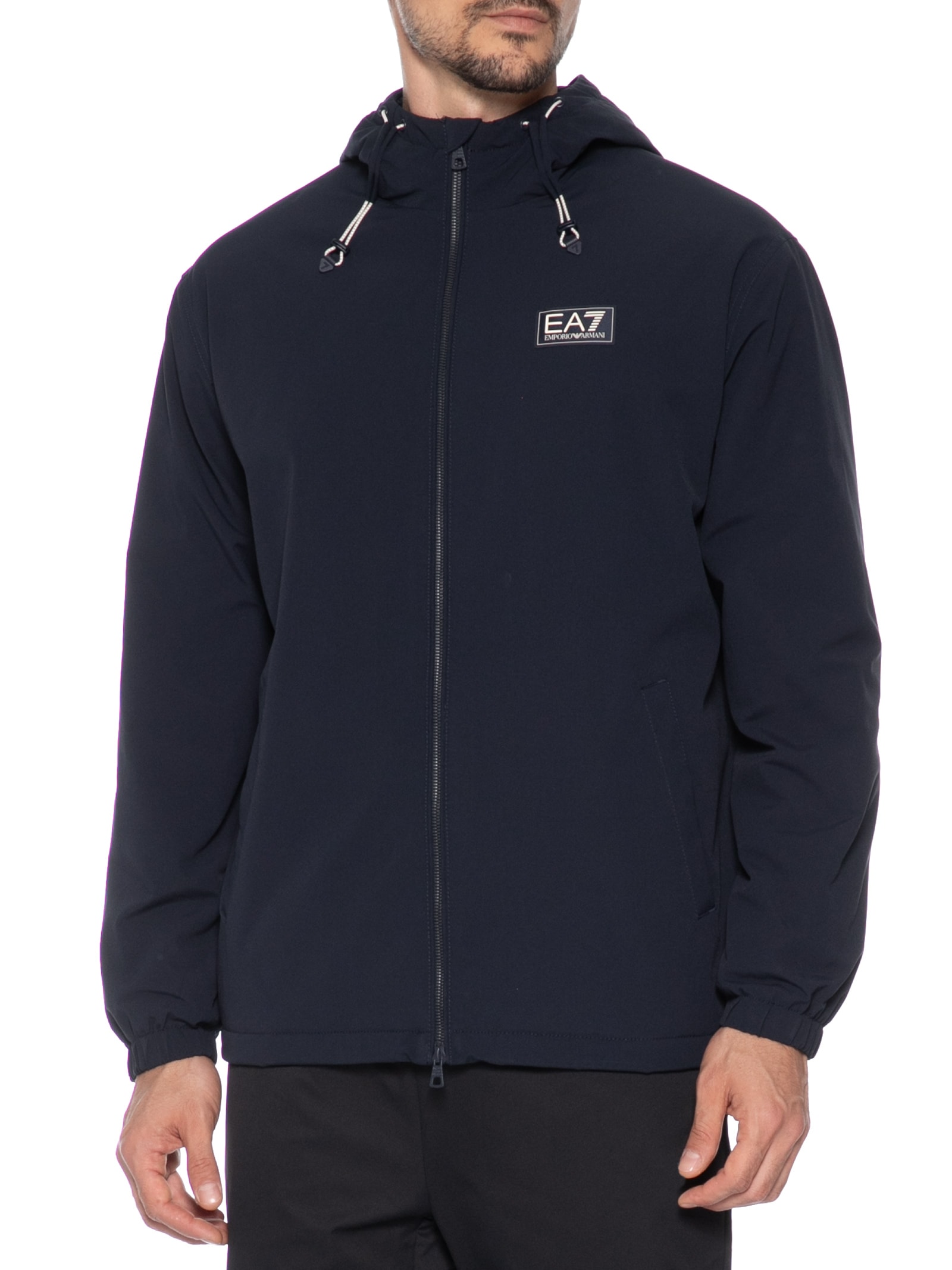 Jaqueta Corta Vento Masculina Refined Azul Ea7 Emporio Armani