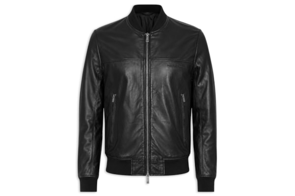 Jaqueta De Couro Masculina Blouson - Preto