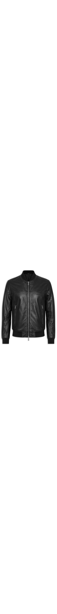 Jaqueta De Couro Masculina Blouson - Preto