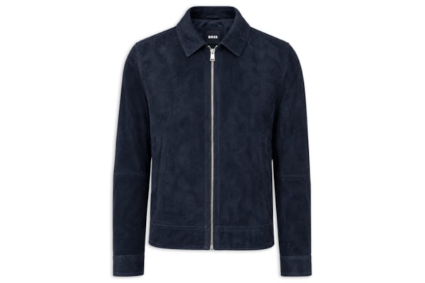 Jaqueta de Couro Masculina H-Malbano7 - Azul