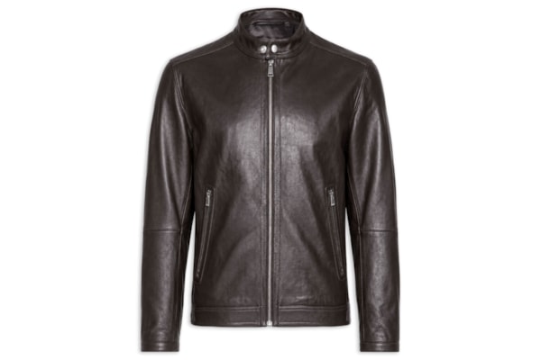 Jaqueta De Couro Masculina H-Mansell5 - Marrom