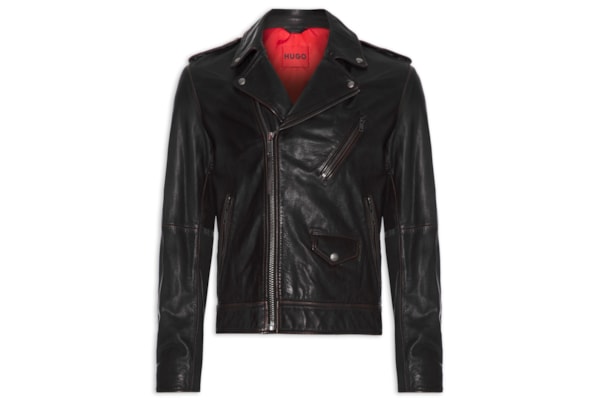 Jaqueta de Couro Masculina Levon - Preto