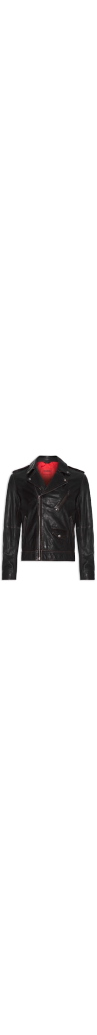 Jaqueta de Couro Masculina Levon - Preto