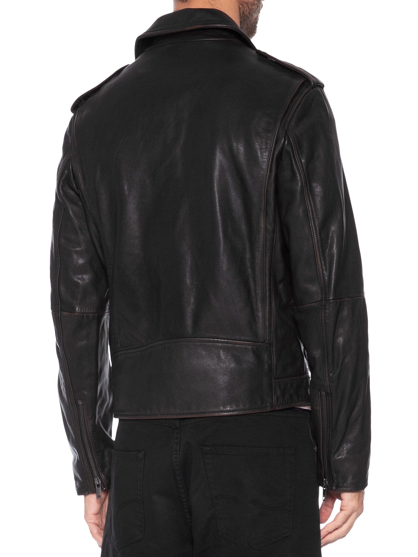 Jaqueta de Couro Masculina Levon Preto Hugo