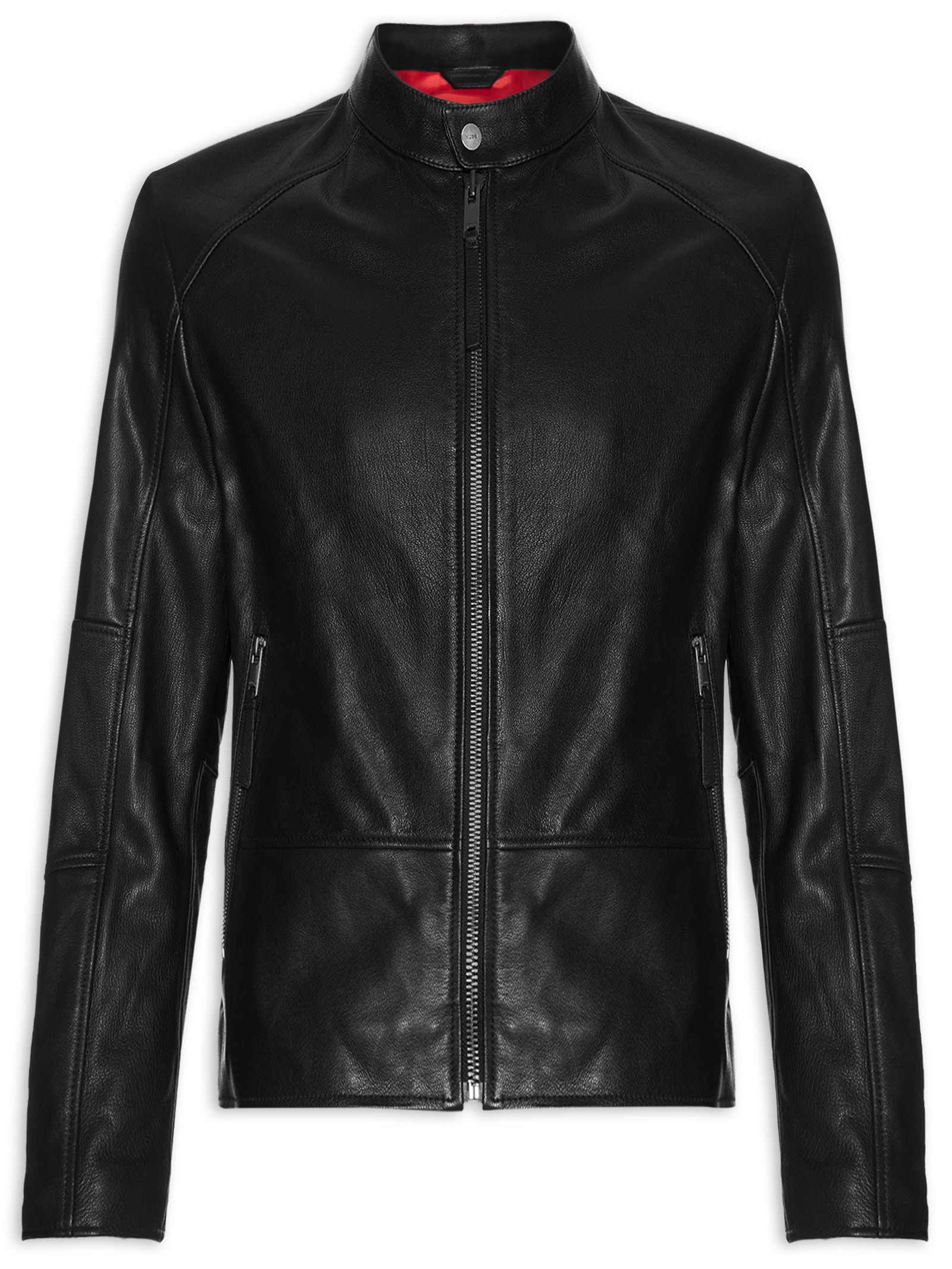 Jaqueta de Couro Masculina Likos – Preto Hugo