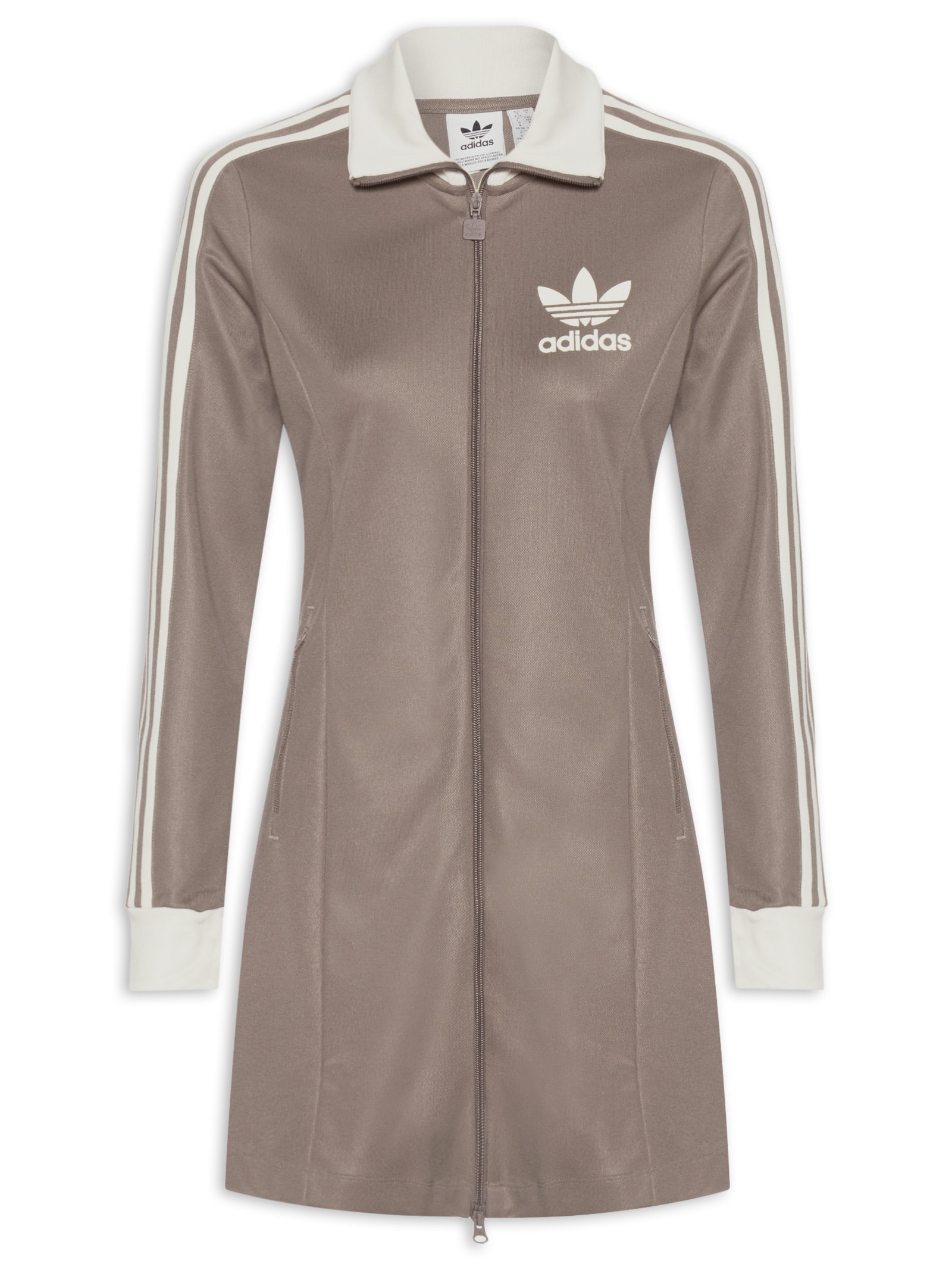 Adidas Originals - Jaqueta Feminina 3s Track Dress - Bege