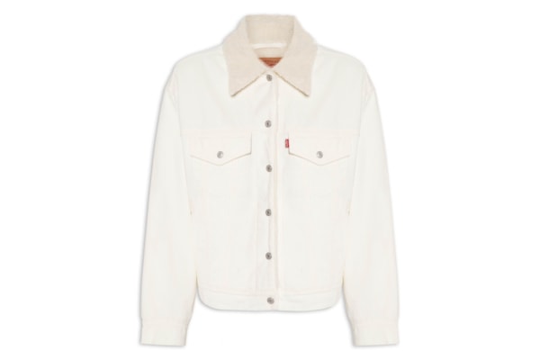 Jaqueta Feminina 90S Sherpa Trucker - Branco