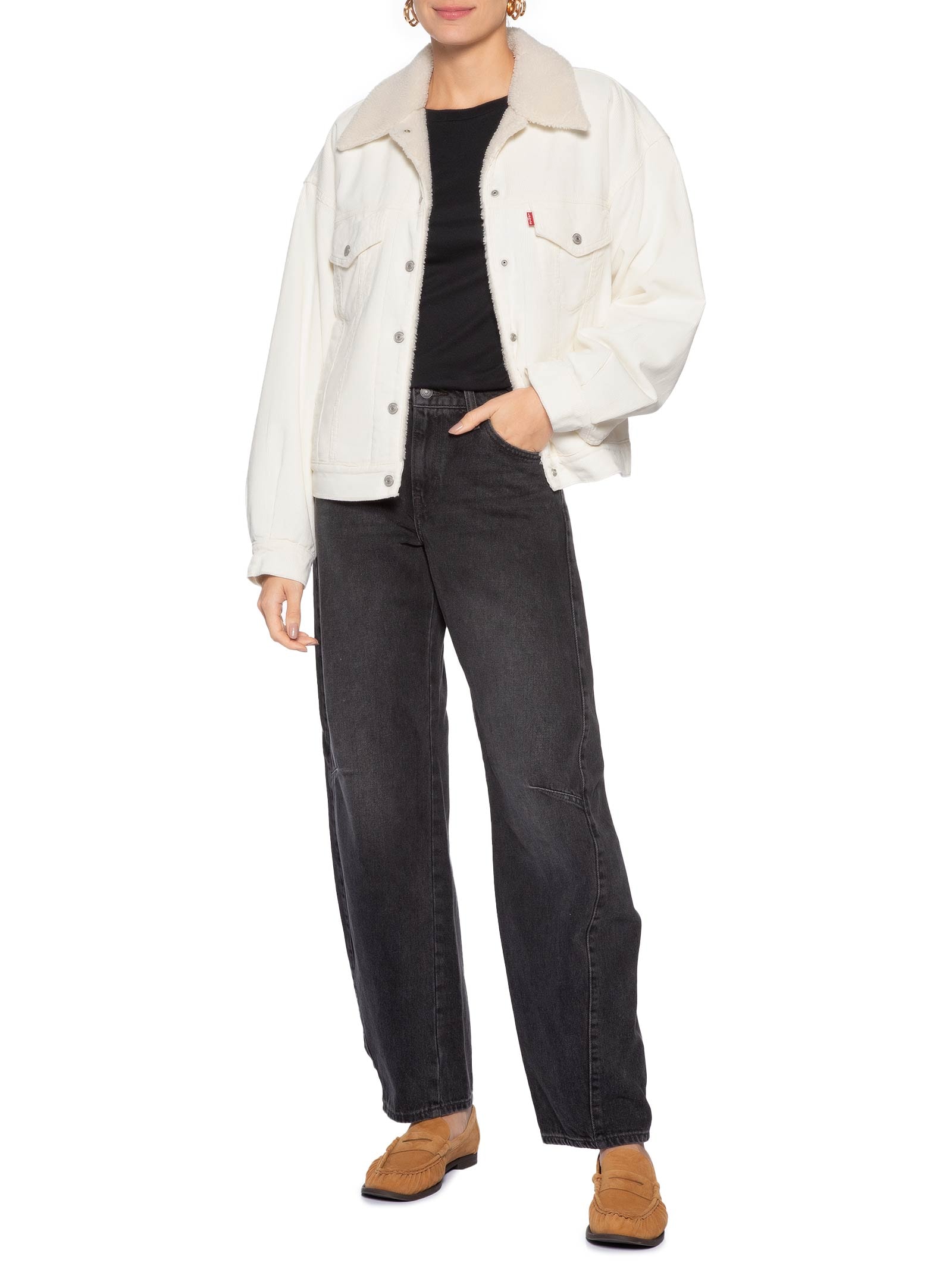 Jaqueta Feminina 90S Sherpa Trucker - Branco - Levi's