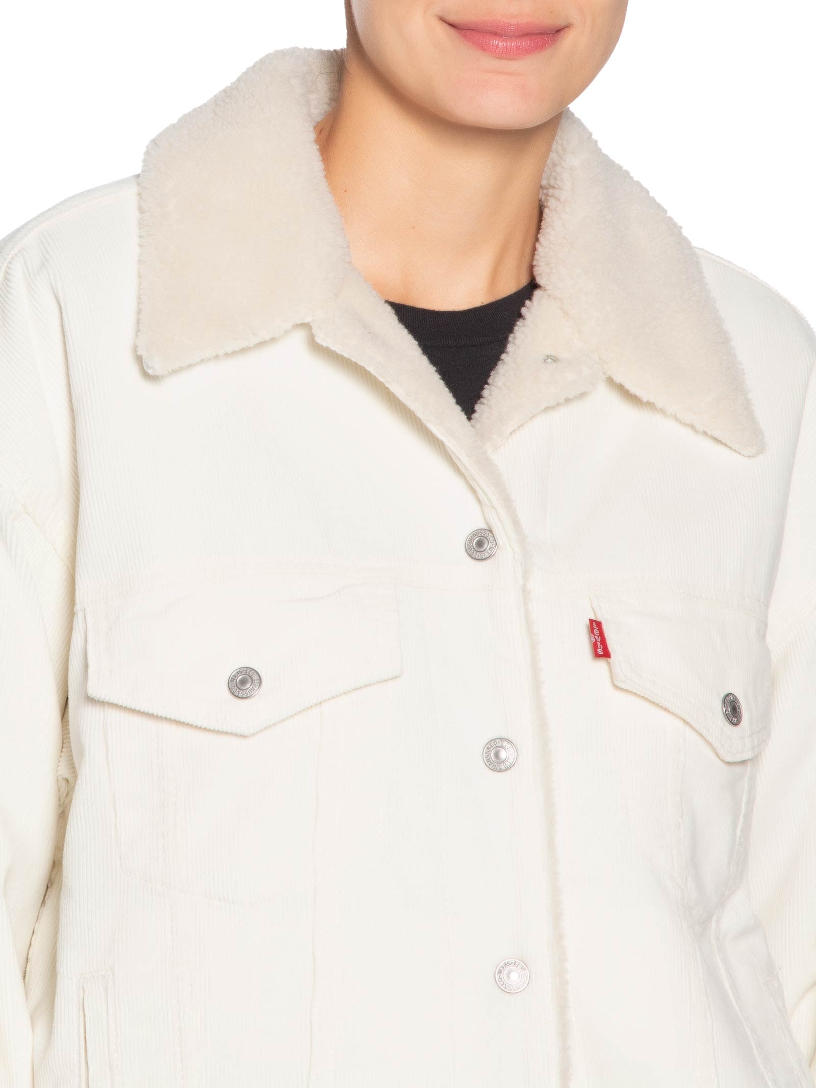 Jaqueta Feminina 90S Sherpa Trucker - Branco - Levi's