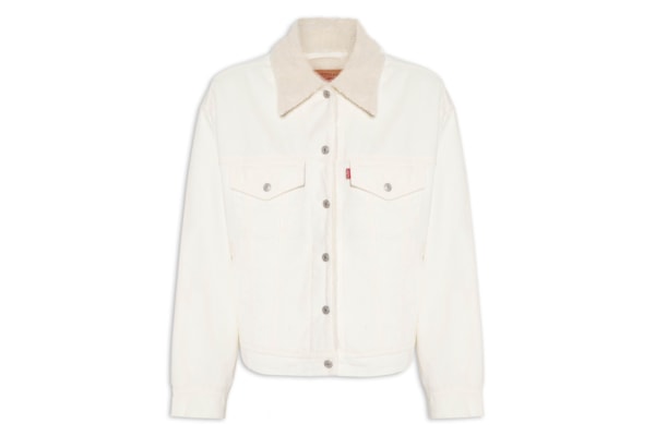 Jaqueta Feminina 90S Sherpa Trucker - Branco