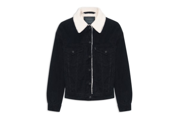 Jaqueta Feminina 90'S Sherpa Trucker - Preto