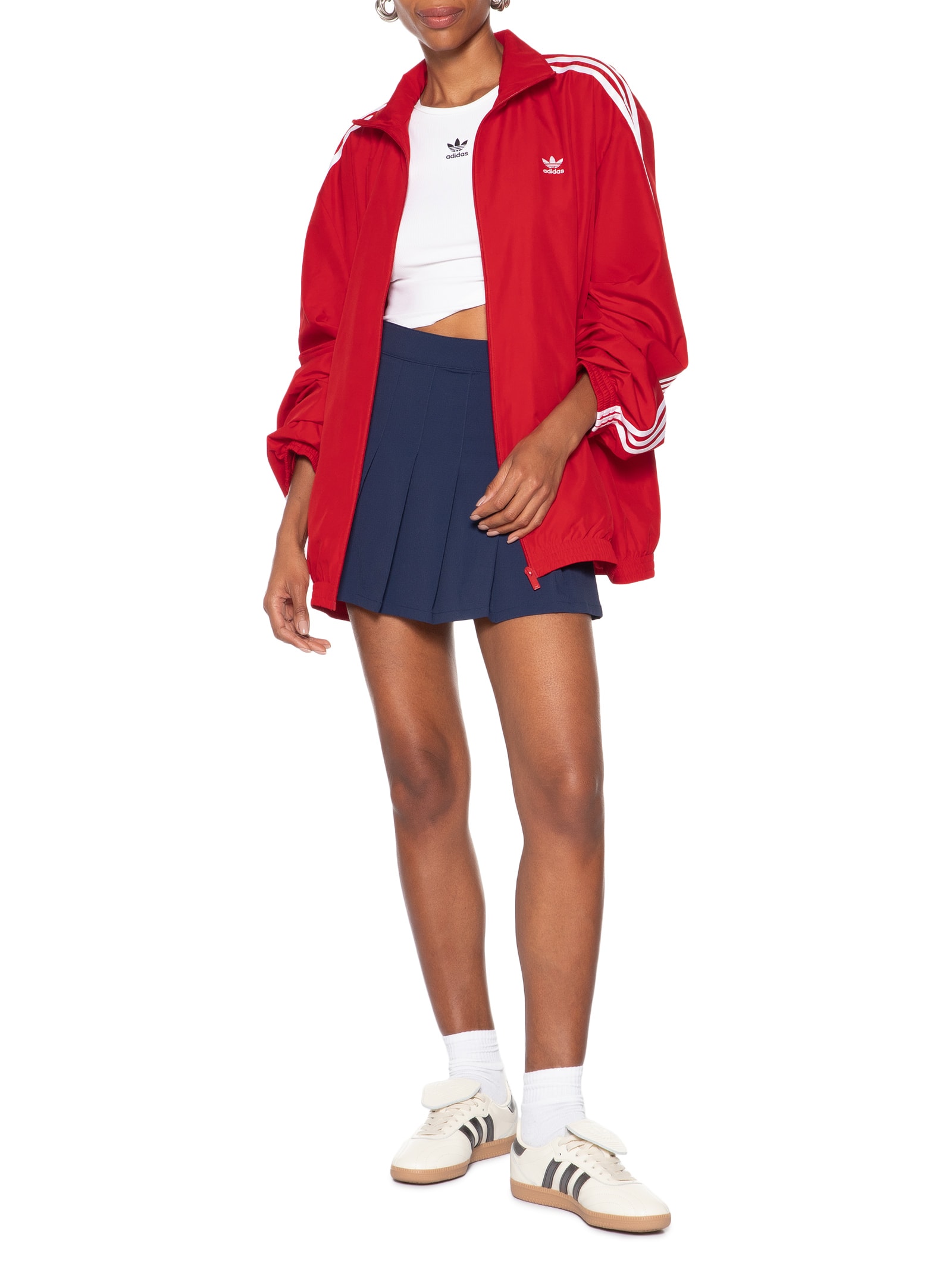 Jaqueta Feminina Adilenium Oversized Vermelho Adidas Originals