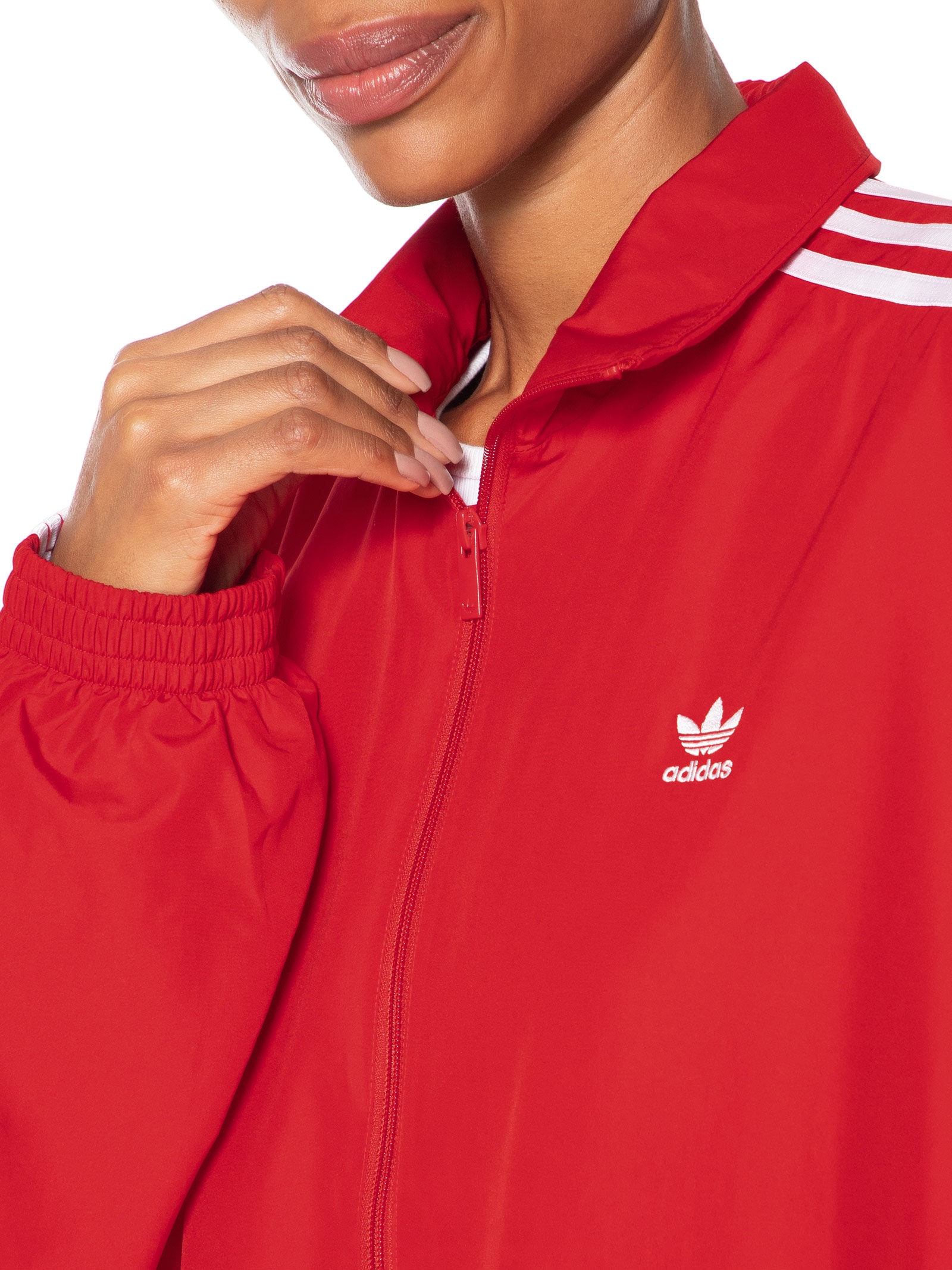 Jaqueta Feminina Adilenium Oversized Vermelho Adidas Originals