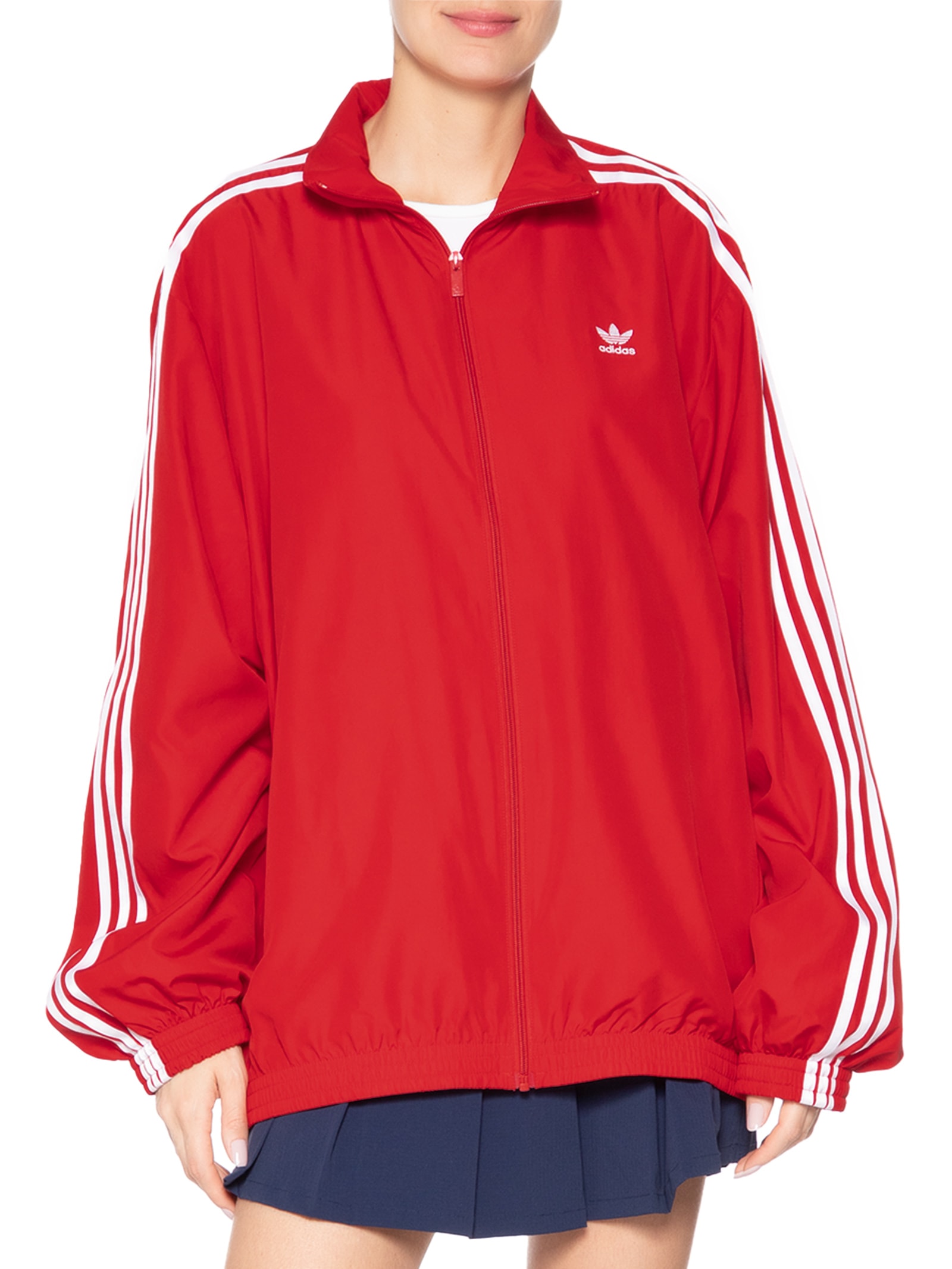 Jaqueta Feminina Adilenium Oversized Vermelho Adidas Originals