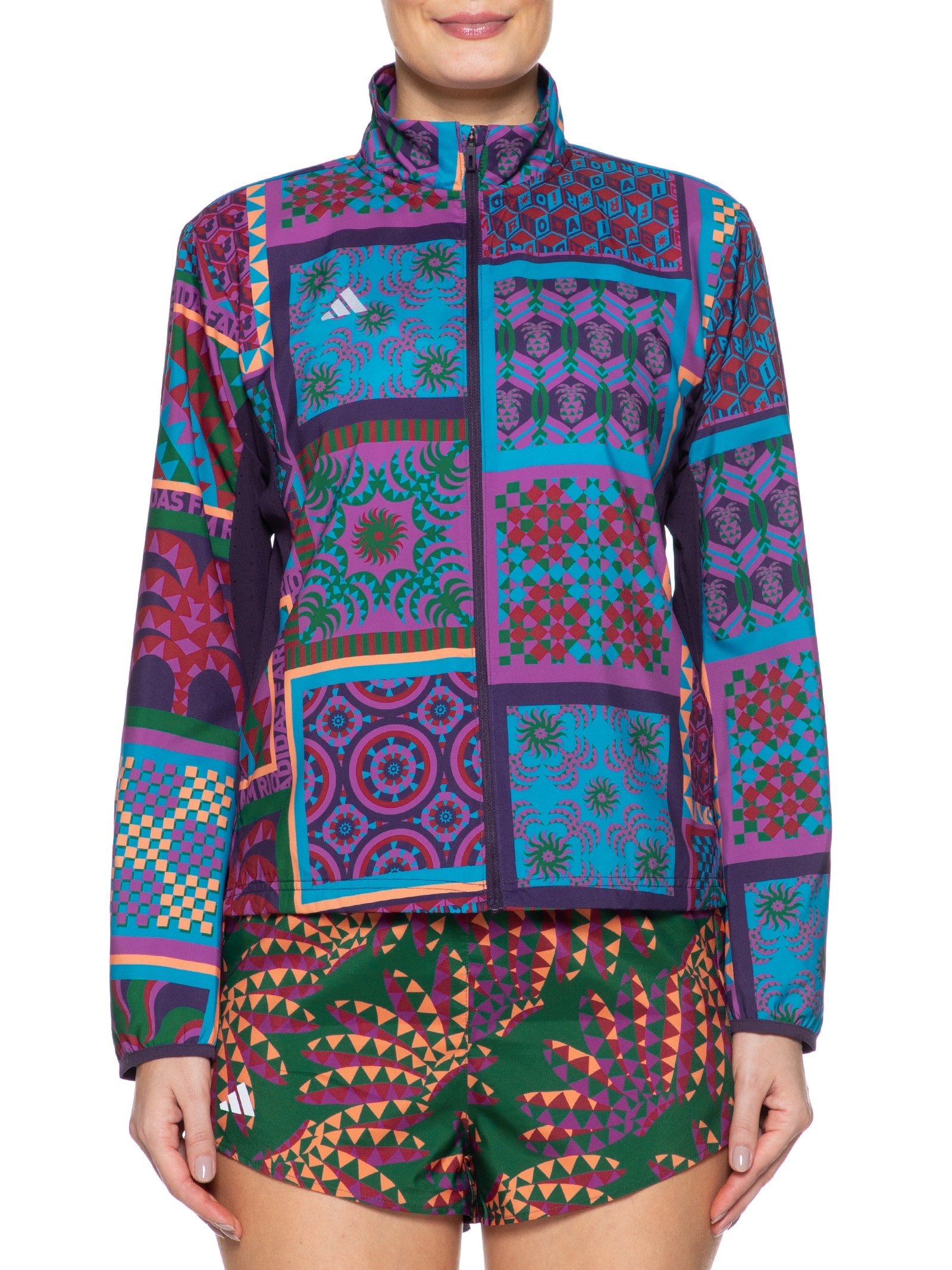 Adidas + Farm - Jaqueta Feminina Adizero Run - Roxo