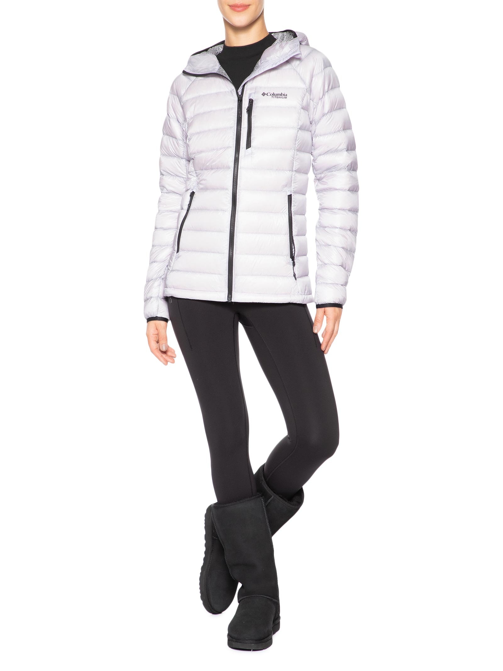 Jaqueta Feminina Arctic Crest™ Down Hood Roxo Columbia