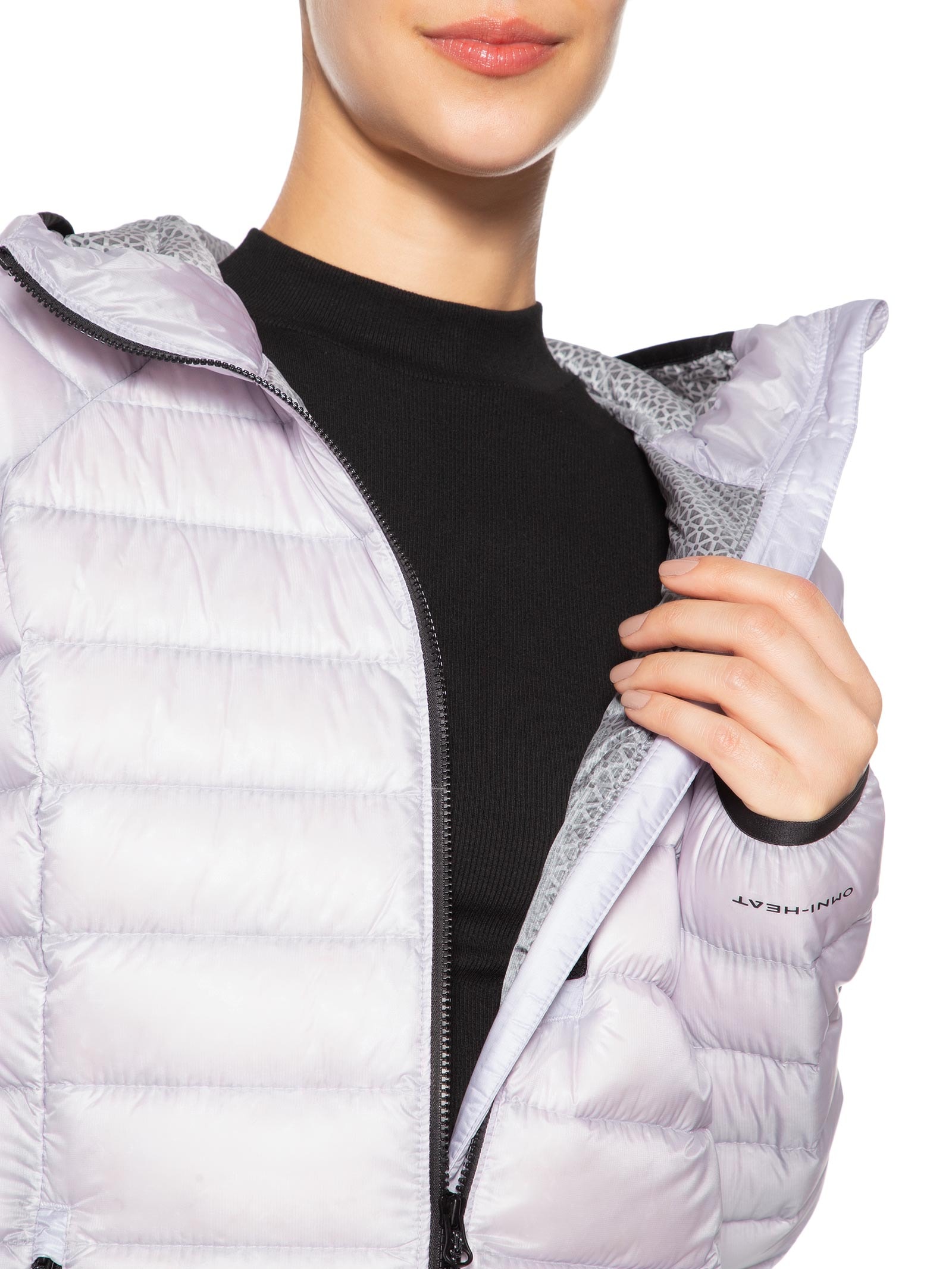 Jaqueta Feminina Arctic Crest™ Down Hood Roxo Columbia