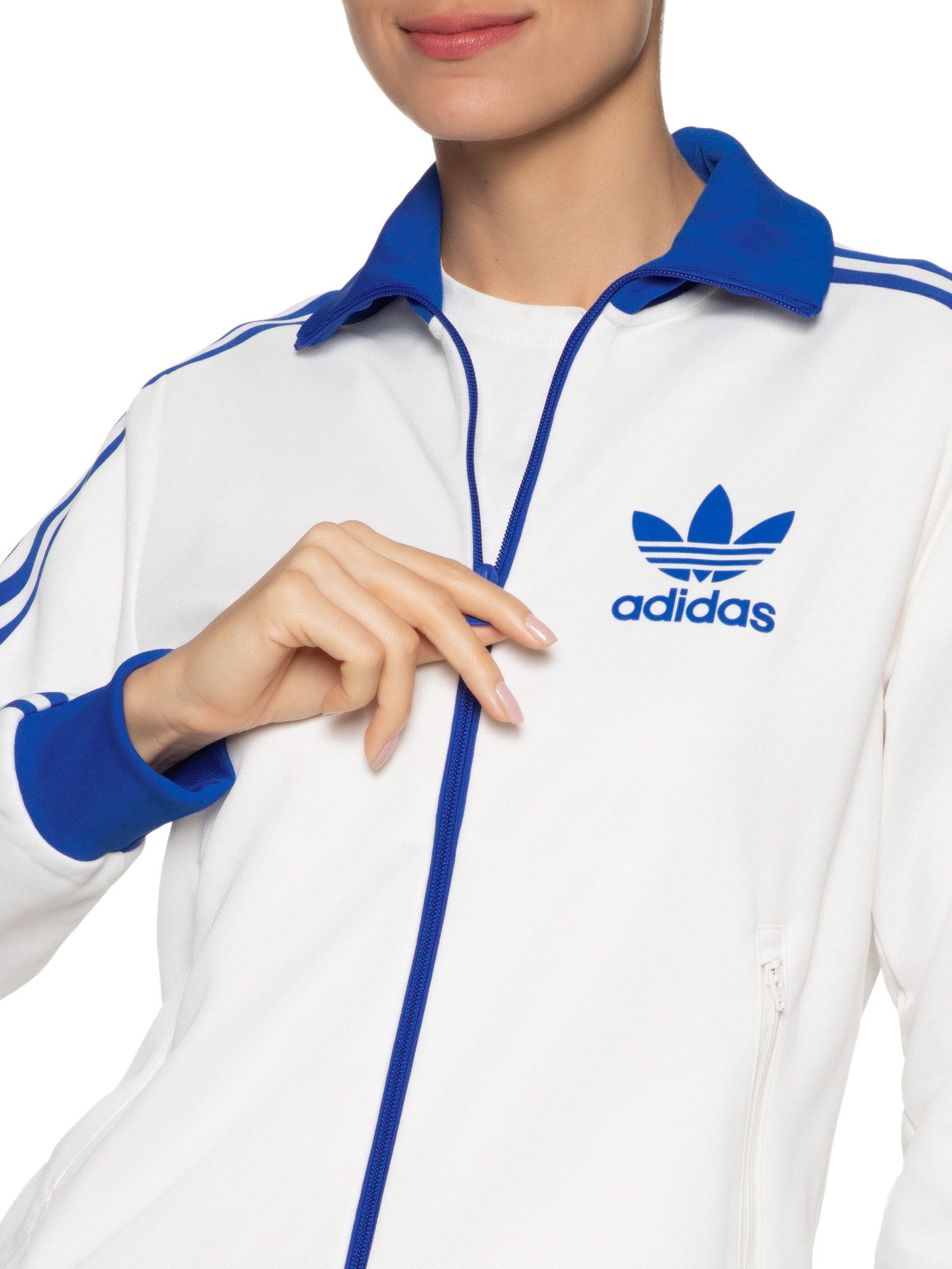 Jaqueta Feminina Beckenbauer Adidas Originals Branco