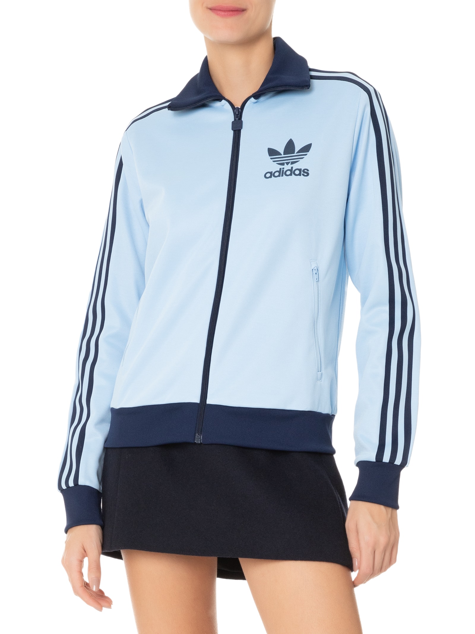 Adidas Originals - Jaqueta Feminina Beckenbauer Tt - Azul