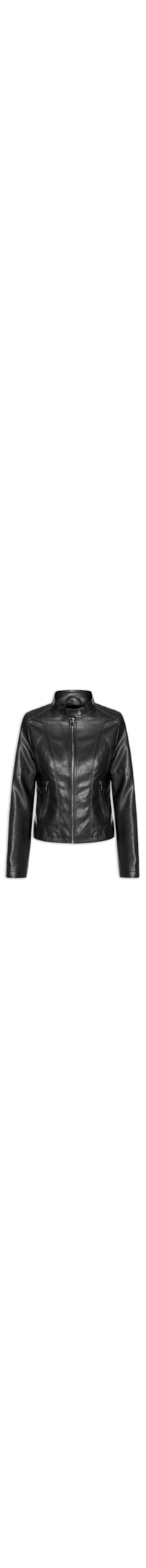 Jaqueta Feminina Biker com Recortes – Preto