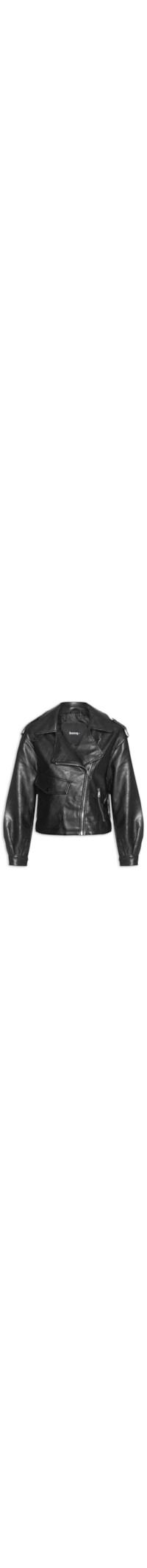 Jaqueta Feminina Biker Oversized - Preto