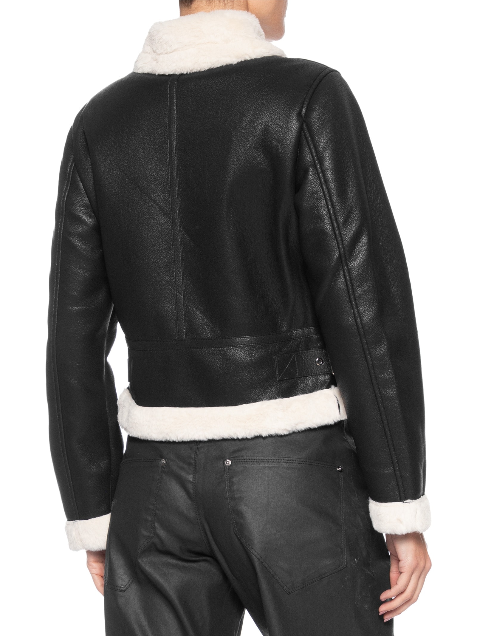 Jaqueta Feminina Biker Peluciada Preto Market 33