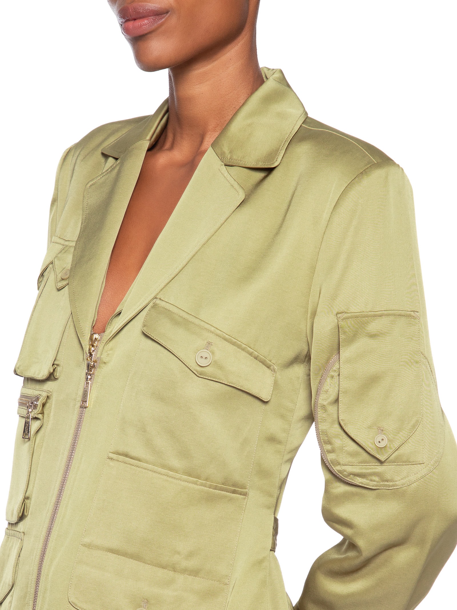 Jaqueta Feminina Bolsos Verde Animale