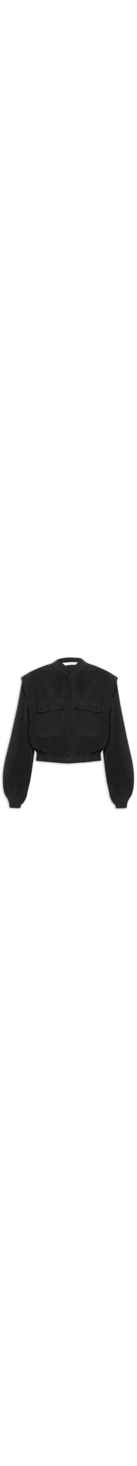 Jaqueta Feminina Bomber Alfaiataria - Preto