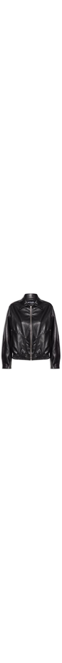 Jaqueta Feminina Bomber Com Bolso - Preto