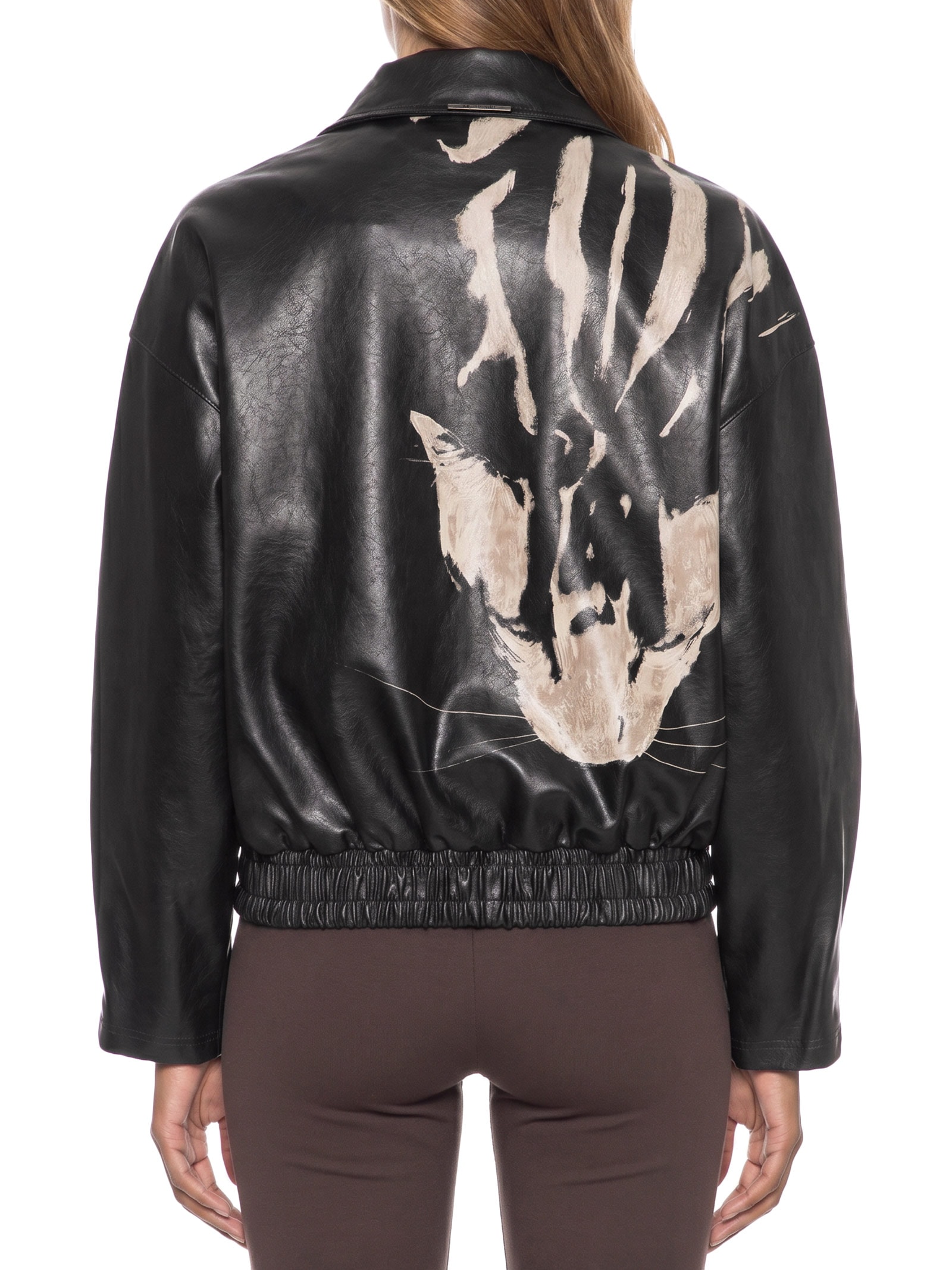 Jaqueta Feminina Bomber Com Bolso Preto My Favorite