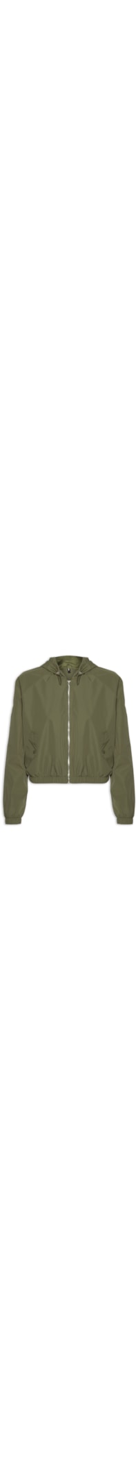 Jaqueta Feminina Bomber Com Capuz - Verde