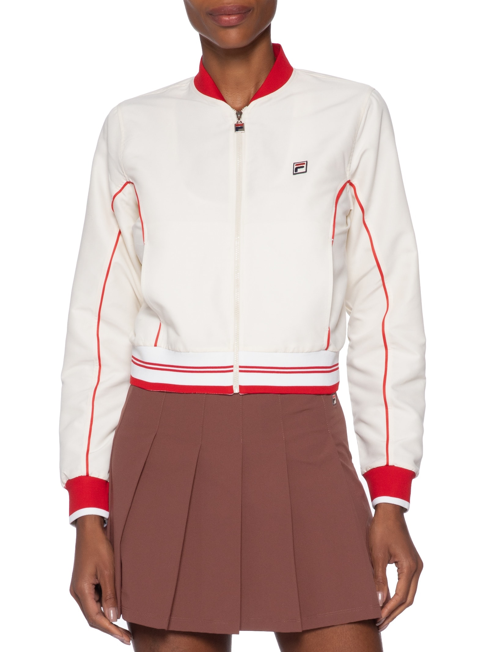Jaqueta Feminina Bomber F-Box Branco Fila