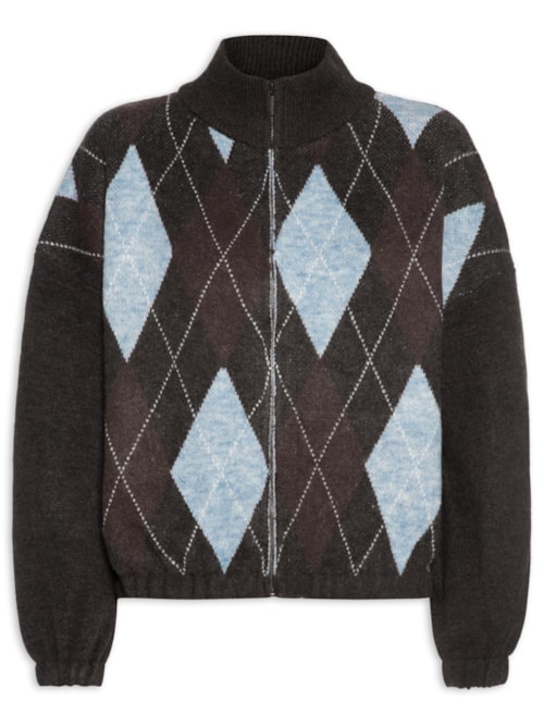 Jaqueta Feminina Bomber Luxe Tuck - Marrom