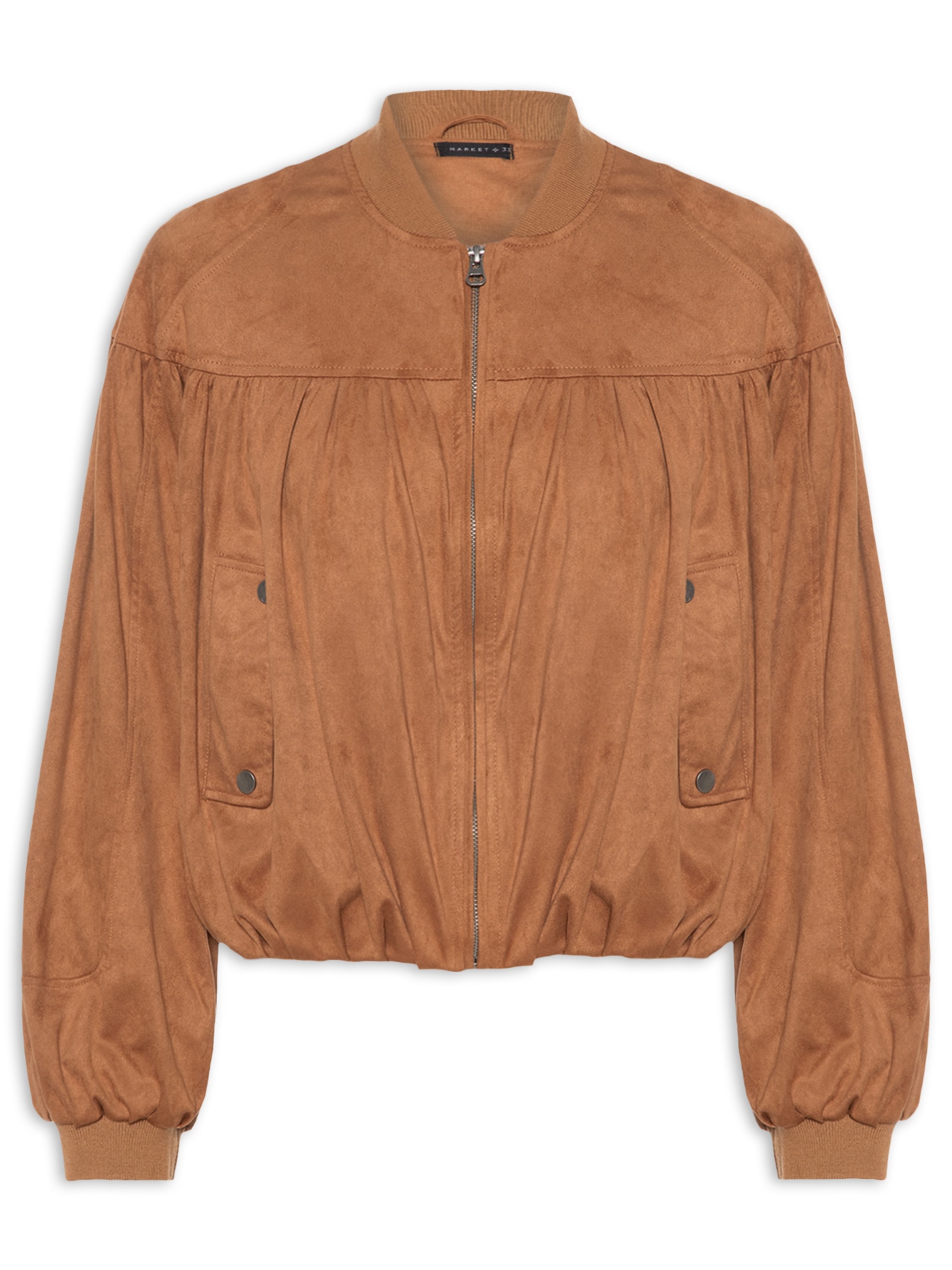 Jaqueta Feminina Bomber Marrom Market 33