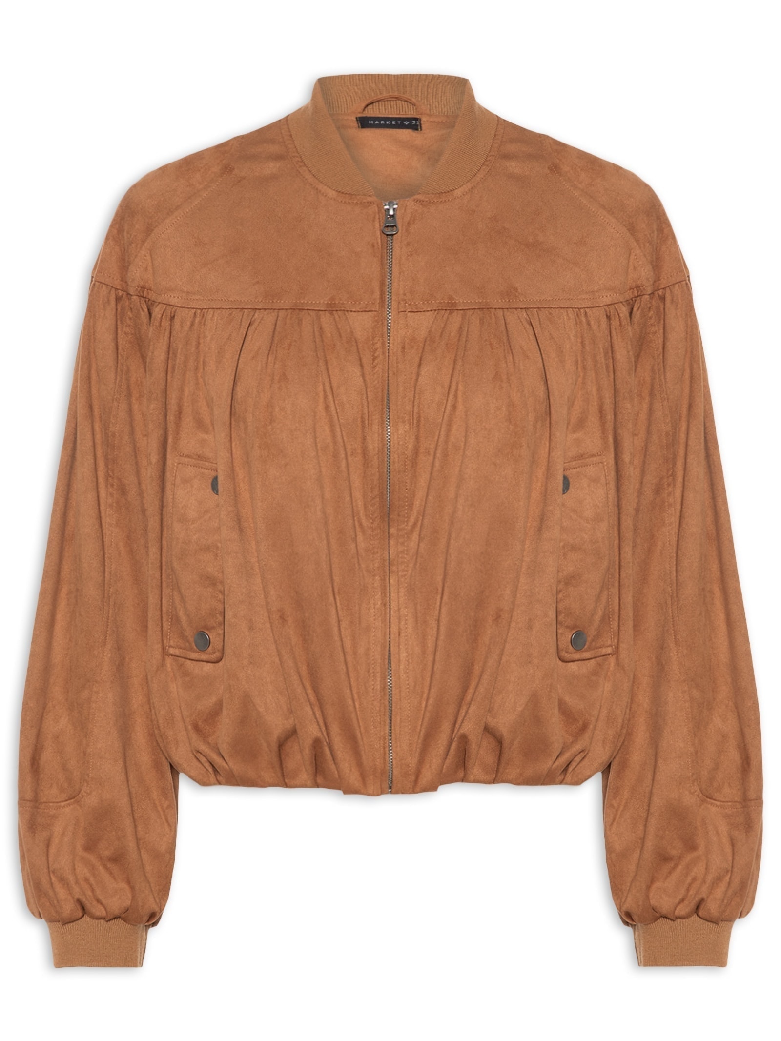 Jaqueta Feminina Bomber Marrom Market 33