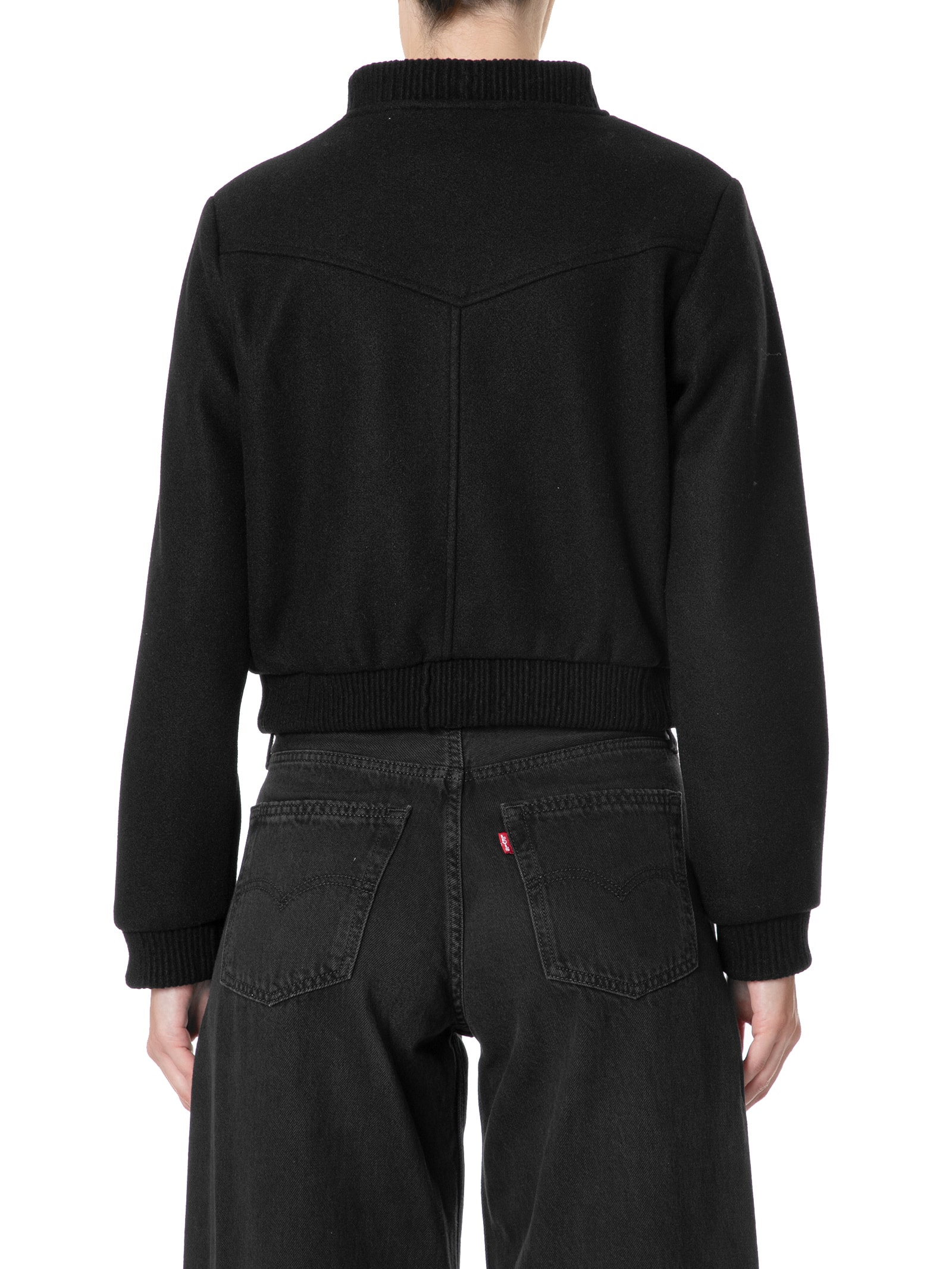 Jaqueta Feminina Bomber Preto Basiq
