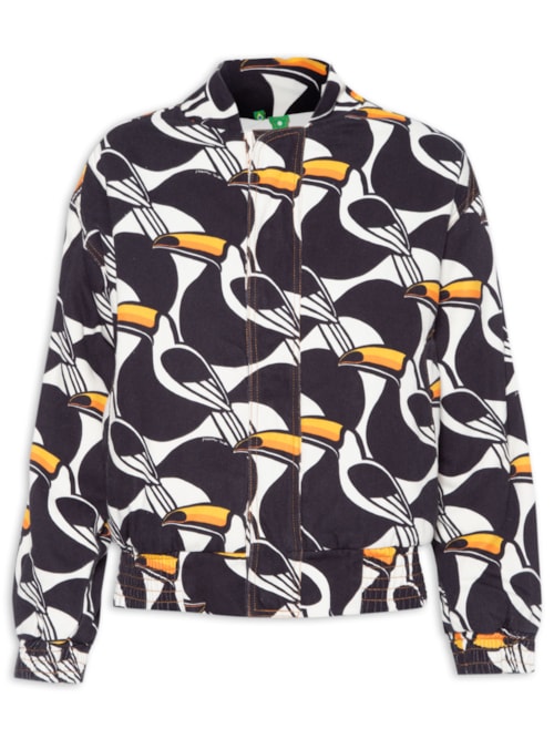 Jaqueta Feminina Bomber Sarja Copatucano – Preto