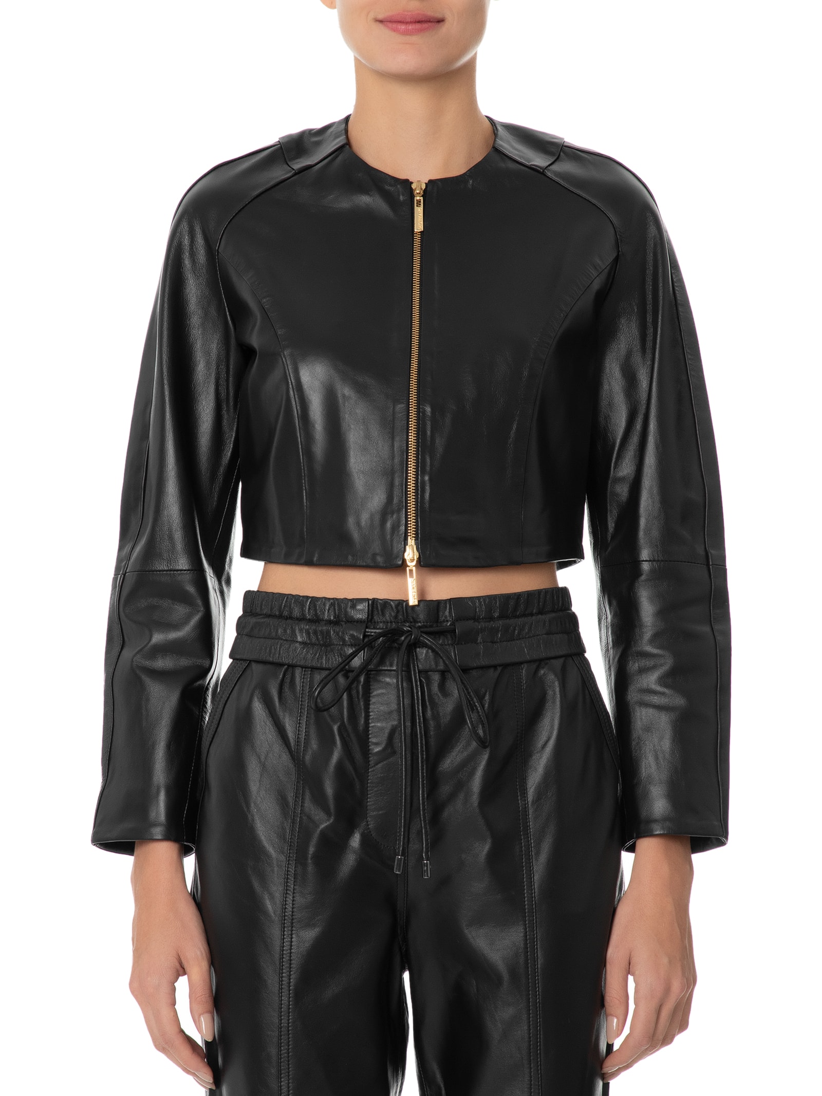 Jaqueta Feminina Bruna Couro Preto Le Lis