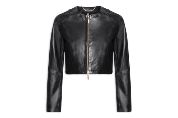 Jaqueta Feminina Bruna Couro - Preto