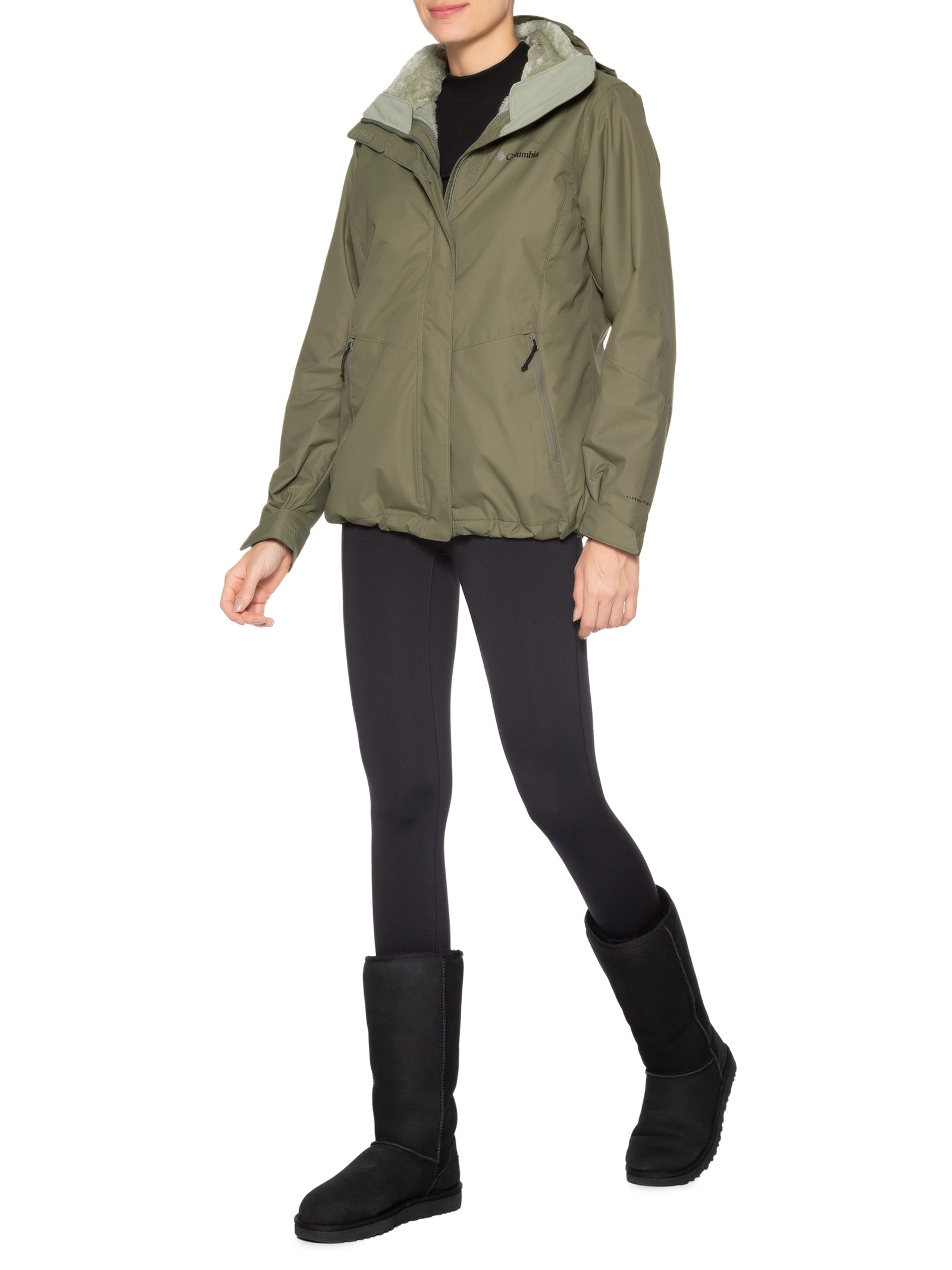 Jaqueta Feminina Bugaboo III Fleece Interchange Verde Columbia