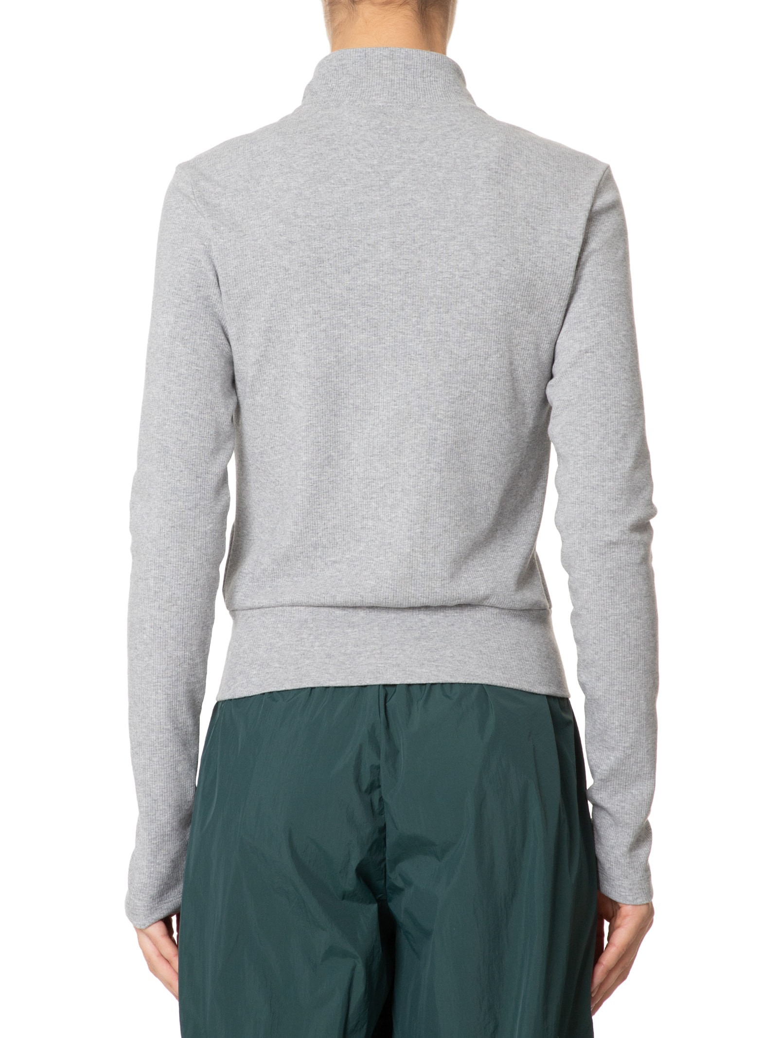 Adidas Originals - Jaqueta Feminina Canelada Zíper Essentials - Cinza