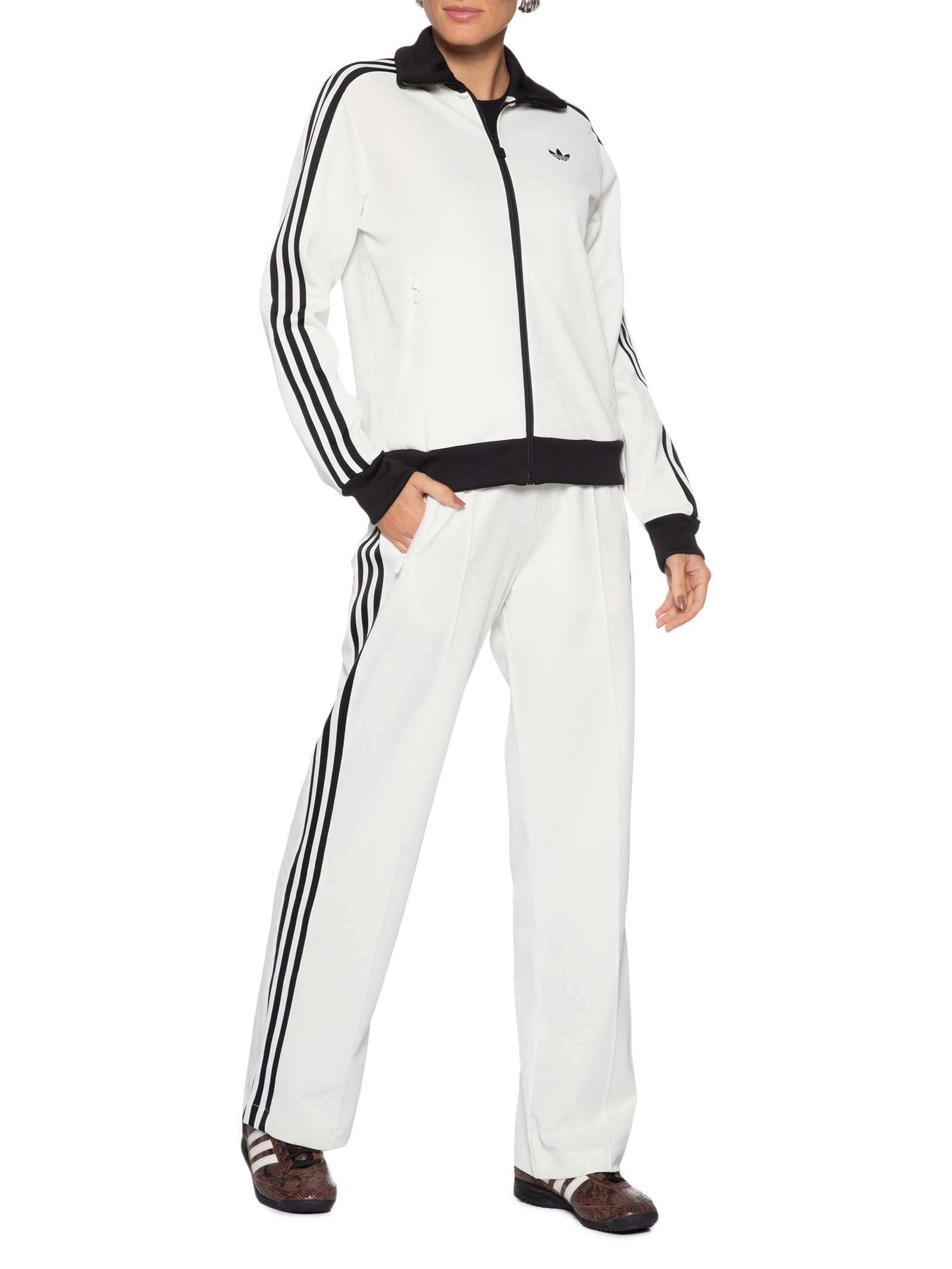 Jaqueta Feminina Classic Track Top Branco Adidas Originals