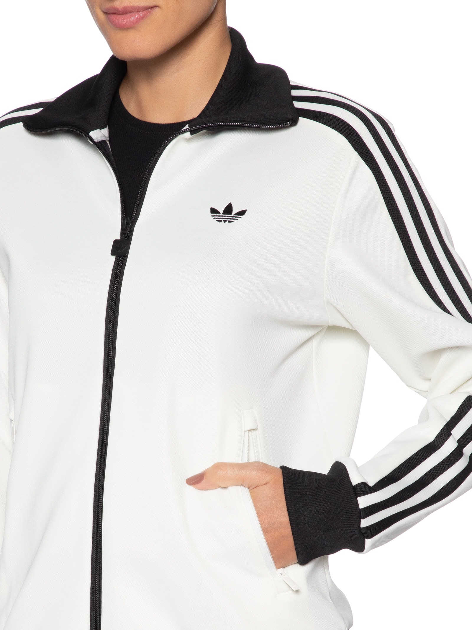 Jaqueta Feminina Classic Track Top Branco Adidas Originals