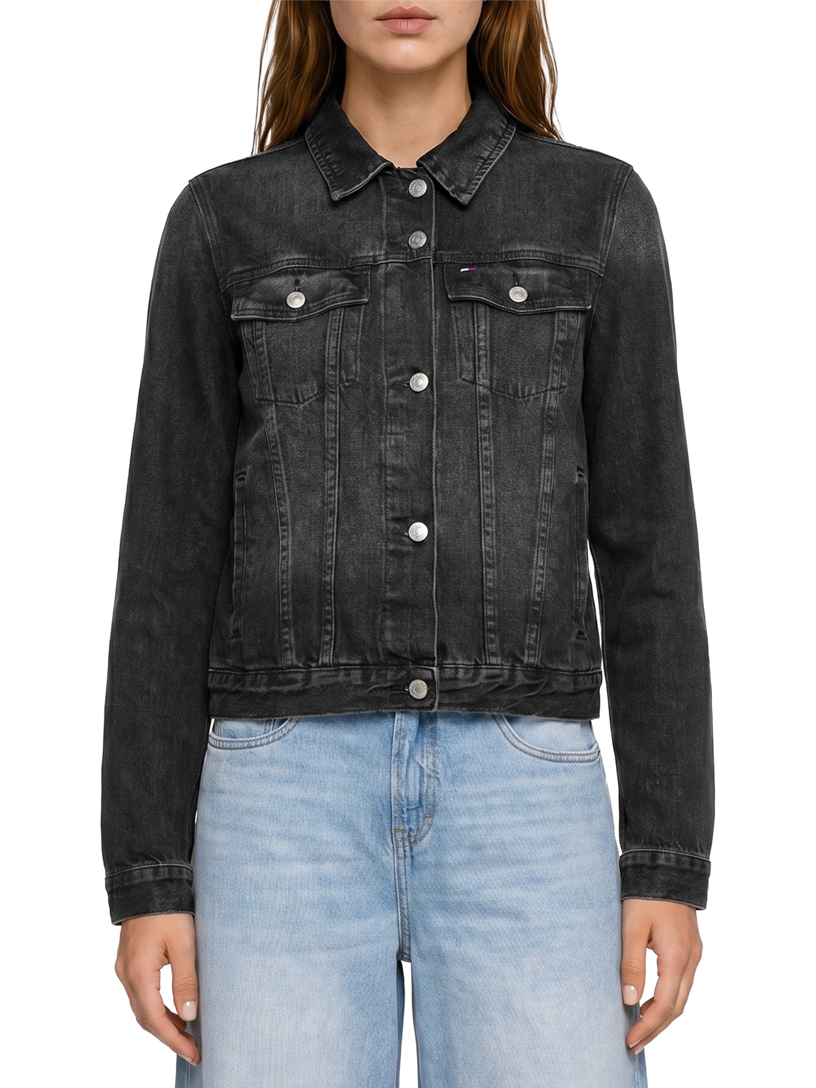 Jaqueta Feminina Classic Trucker Preto Tommy Jeans