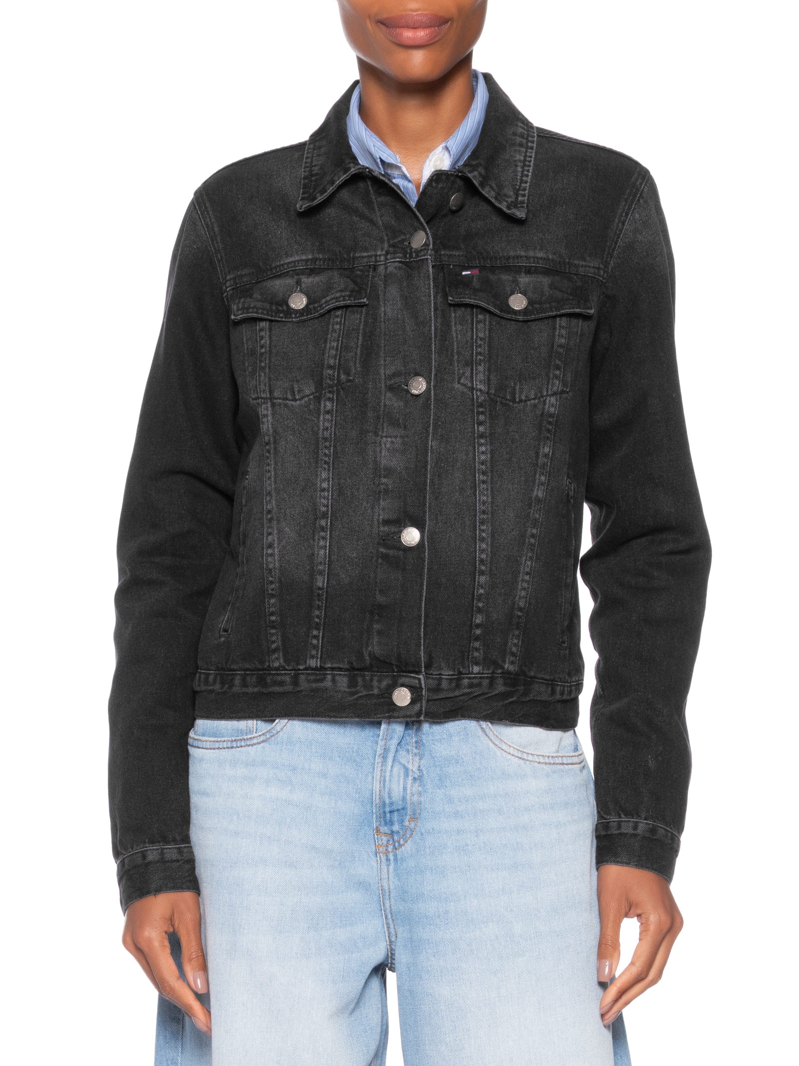 Jaqueta Feminina Classic Trucker Preto Tommy Jeans