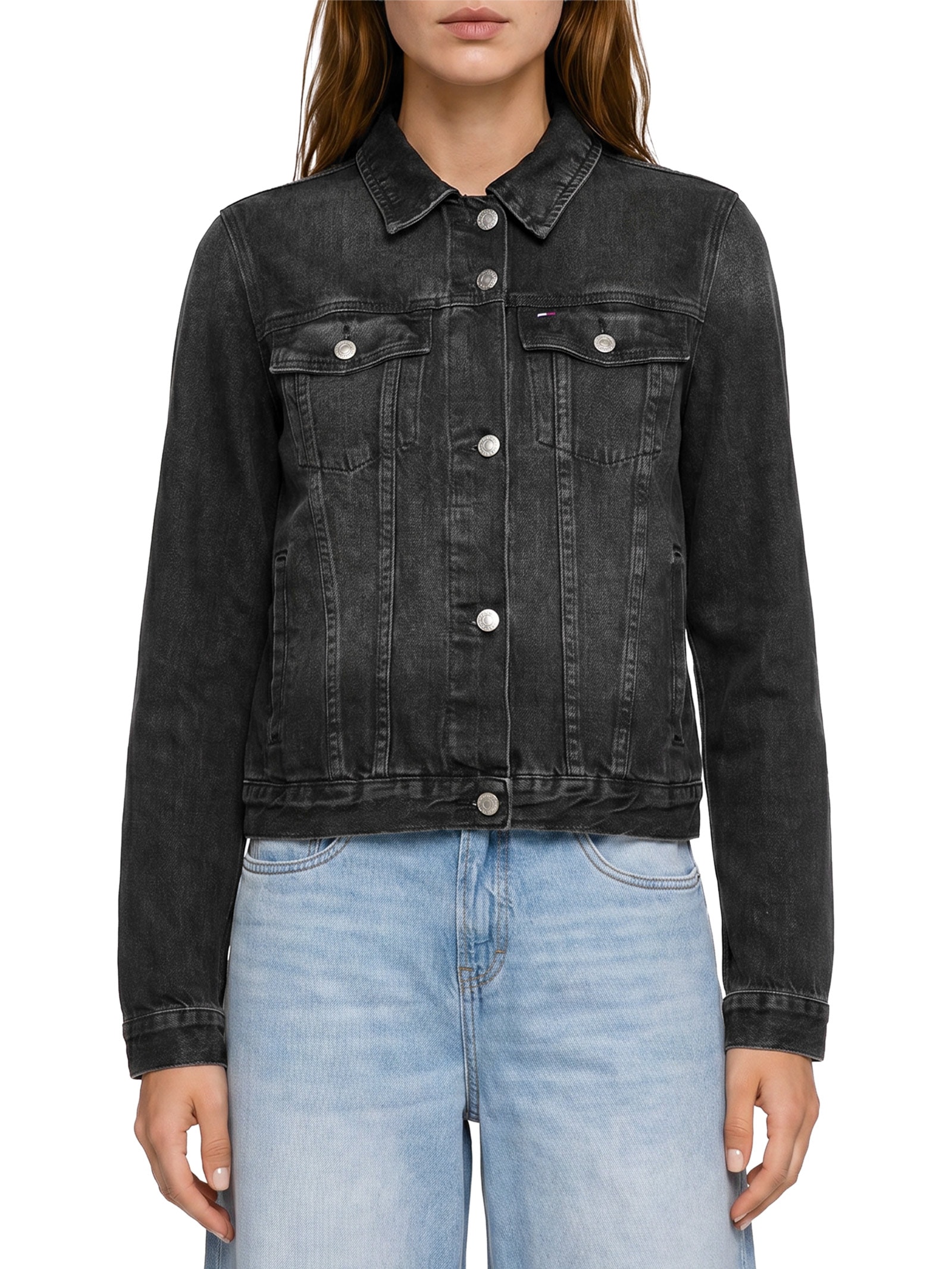 Jaqueta Feminina Classic Trucker Preto Tommy Jeans