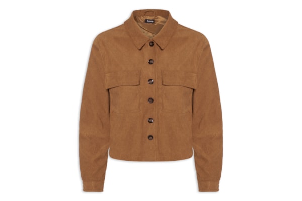 Jaqueta Feminina Com Bolso - Bege