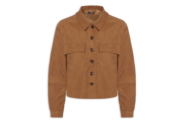 Jaqueta Feminina Com Bolso - Bege