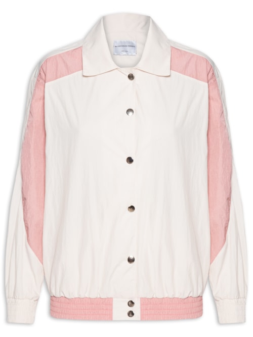 Jaqueta Feminina Com Recortes – Off White