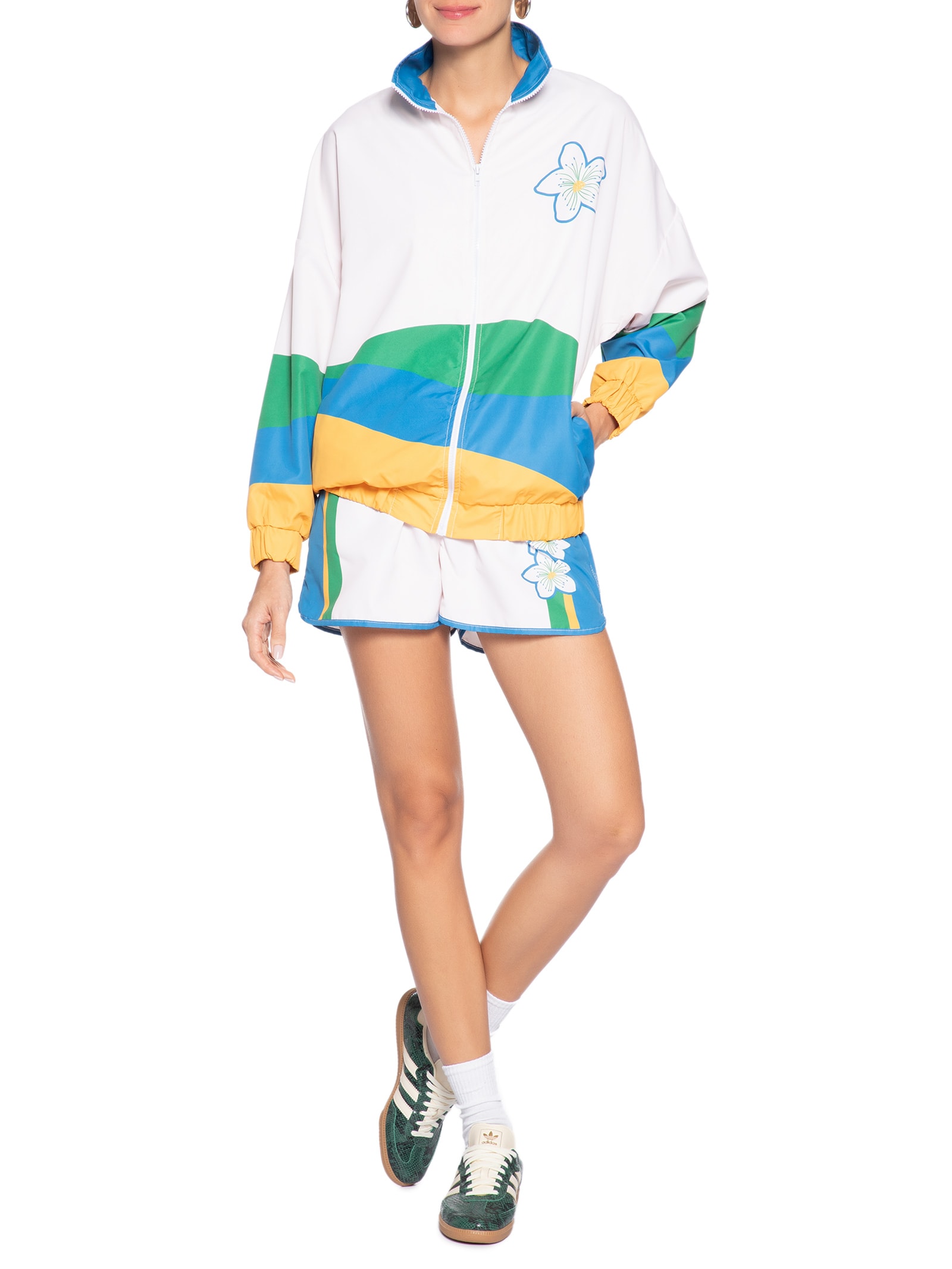 Jaqueta Feminina Corta Vento Estampada Off White Market 33